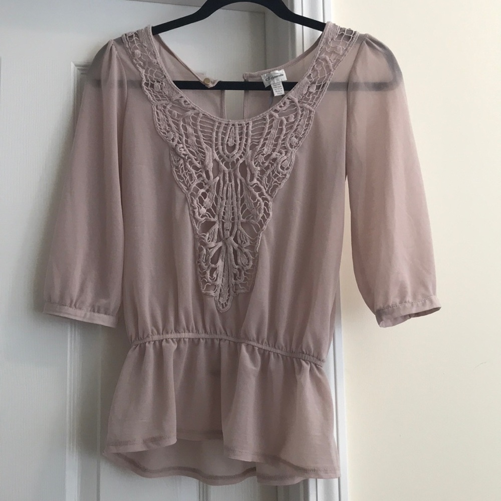 Tan Blouse